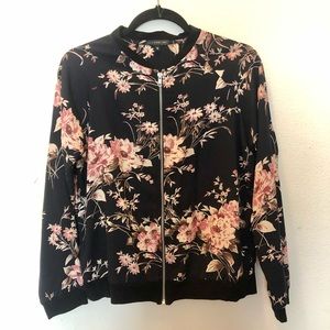 Floral Bomber Jacket